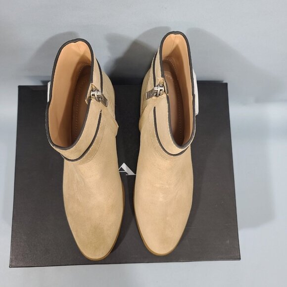 Coach Dylan Oat Suede Block Heel Ankle Boots Womens Size 5.5B NIB MSRP $195 - Picture 4 of 11